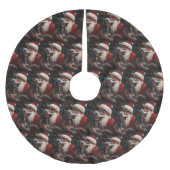 Bluetick Coonhound met Kerstman Kerstmis Kerstboom Rok (Voorkant)