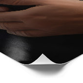 Bluetick Coonhound met Kerstman Kerstmis Perfect Poster (Hoek)