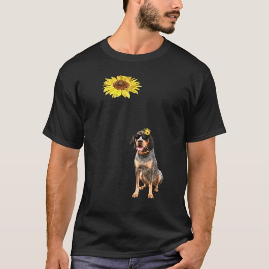 Bluetick Coonhound Mijn Vrienden Mijn Zonneschijn T-shirt (Voorkant)