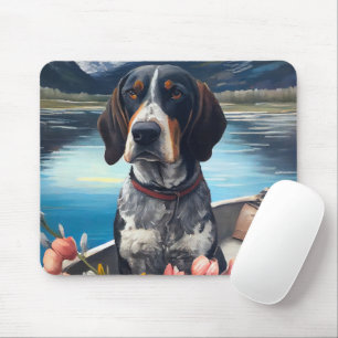 Bluetick Coonhound on a Paddle: A Scenic Adventure Muismat