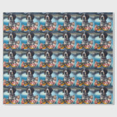 Bluetick Coonhound op een peddel: Een Schilderacht Cadeaupapier (Vlak)