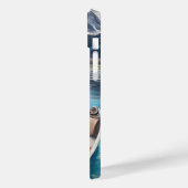 Bluetick Coonhound op een peddel: Een Schilderacht Case-Mate iPhone Case (Achterkant / Links)