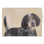 Bluetick Coonhound Painting - Cute Original Dog Ar (Voorkant Horizontaal)