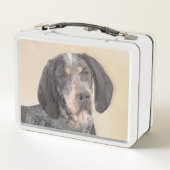 Bluetick Coonhound Painting - Cute Original Dog Ar (Achterkant)