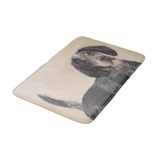 Bluetick Coonhound Painting - Cute Original Dog Ar Badmat (Gekanteld)