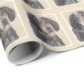 Bluetick Coonhound Painting - Cute Original Dog Ar Cadeaupapier (Rol Hoek)