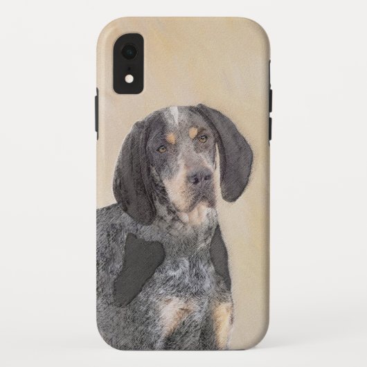 Bluetick Coonhound Painting - Cute Original Dog Ar Case-Mate iPhone Case (Achterkant)