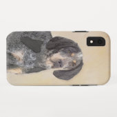 Bluetick Coonhound Painting - Cute Original Dog Ar Case-Mate iPhone Case (Achterkant (horizontaal))