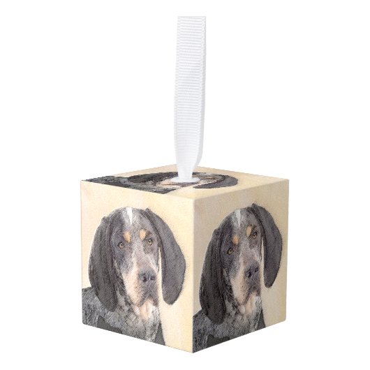 Bluetick Coonhound Painting - Cute Original Dog Ar Decoratie (Voorkant hoekig)