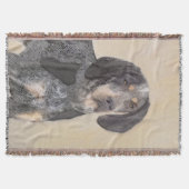 Bluetick Coonhound Painting - Cute Original Dog Ar Deken (Voorkant)