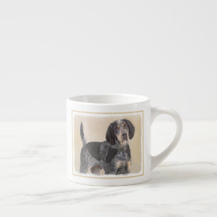 Bluetick Coonhound Painting - Cute Original Dog Ar Espresso Kop