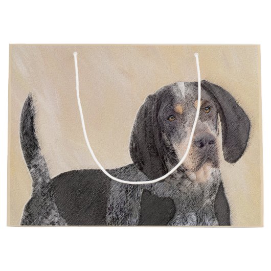 Bluetick Coonhound Painting - Cute Original Dog Ar Groot Cadeauzakje (Voorkant)