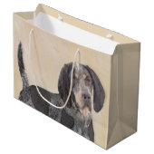 Bluetick Coonhound Painting - Cute Original Dog Ar Groot Cadeauzakje (Voorkant Gekanteld)