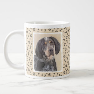 Bluetick Coonhound Painting - Cute Original Dog Ar Grote Koffiekop