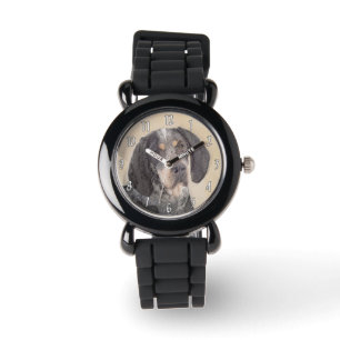 Bluetick Coonhound Painting - Cute Original Dog Ar Horloge