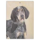 Bluetick Coonhound Painting - Cute Original Dog Ar Klembord (Achterkant)