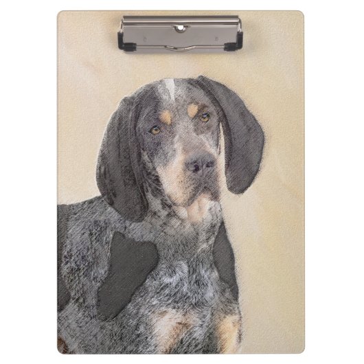 Bluetick Coonhound Painting - Cute Original Dog Ar Klembord (Voorkant)