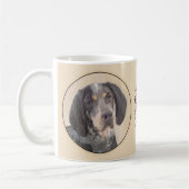 Bluetick Coonhound Painting - Cute Original Dog Ar Koffiemok (Links)