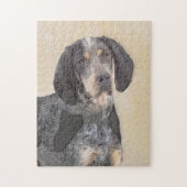 Bluetick Coonhound Painting - Cute Original Dog Ar Legpuzzel (Verticaal)