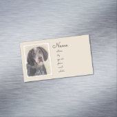 Bluetick Coonhound Painting - Cute Original Dog Ar Magnetisch Visitekaartje (Voorbeeld)