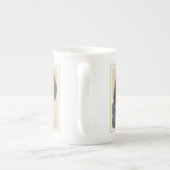 Bluetick Coonhound Painting - Cute Original Dog Ar Porselein Kop (Achterkant)