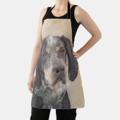 Bluetick Coonhound Painting - Cute Original Dog Ar Schort (Insitu)