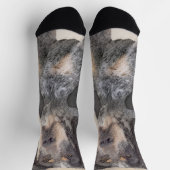 Bluetick Coonhound Painting - Cute Original Dog Ar Sokken (Top)