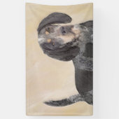 Bluetick Coonhound Painting - Cute Original Dog Ar Spandoek (Verticaal)
