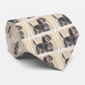 Bluetick Coonhound Painting - Cute Original Dog Ar Stropdas (Opgerold)