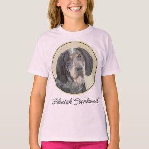 Bluetick Coonhound Painting - Cute Original Dog Ar T-shirt
