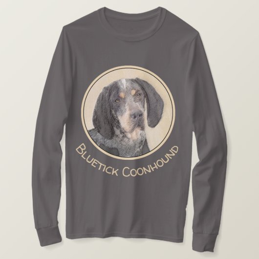 Bluetick Coonhound Painting - Cute Original Dog Ar T-shirt (Design voorkant)