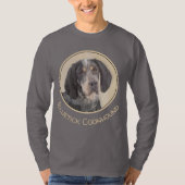Bluetick Coonhound Painting - Cute Original Dog Ar T-shirt (Voorkant)