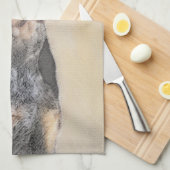 Bluetick Coonhound Painting - Cute Original Dog Ar Theedoek (Quarter Fold)