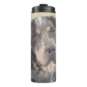 Bluetick Coonhound Painting - Cute Original Dog Ar Thermosbeker