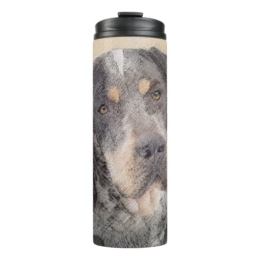 Bluetick Coonhound Painting - Cute Original Dog Ar Thermosbeker (Voorkant)