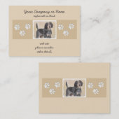 Bluetick Coonhound Painting - Cute Original Dog Ar Visitekaartje (Voorkant / Achterkant)