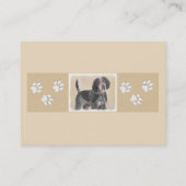 Bluetick Coonhound Painting - Cute Original Dog Ar Visitekaartje (Achterkant)