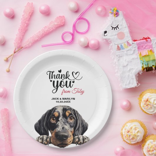 Bluetick Coonhound Papieren Bordje (Feest)