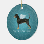 Bluetick Coonhound Pet Memorial Angel Dog Keramisch Ornament (Links)