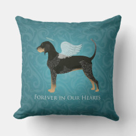 Bluetick Coonhound Pet Memorial Angel Dog Kussen