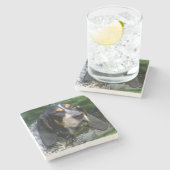 Bluetick Coonhound.png Stenen Onderzetter (Zijkant)