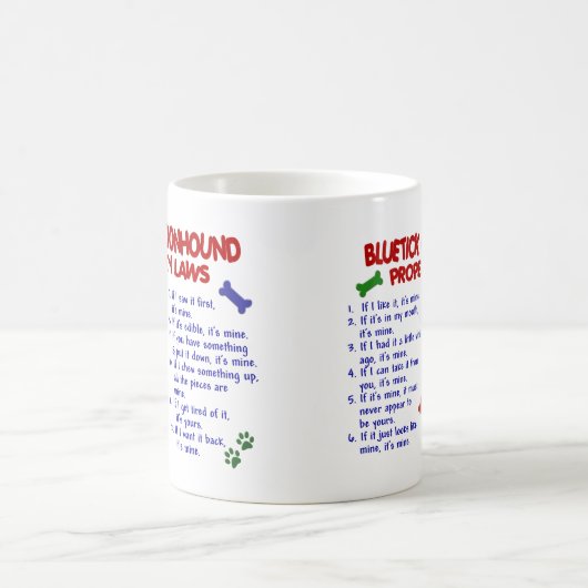 BLUETICK COONHOUND Property Wetten 2 Magische Mok (Center)