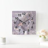 Bluetick Coonhound Puppy Dreamweaver Clock Vierkante Klok (Huis)