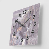 Bluetick Coonhound Puppy Dreamweaver Clock Vierkante Klok (Hoek)