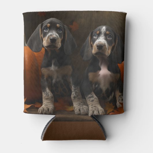 Bluetick Coonhound Puppy Herfst Delight Pompoen Blikjeskoeler (Voorkant)