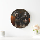 Bluetick Coonhound Puppy Herfst Delight Pompoen Grote Klok (Huis)