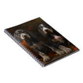 Bluetick Coonhound Puppy Herfst Delight Pompoen Notitieboek (Rechterzijde)