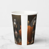Bluetick Coonhound Puppy Herfst Delight Pompoen Papieren Bekers (Links)