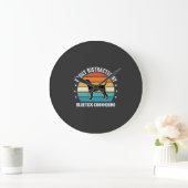 Bluetick Coonhound Retro Zonsondergang Hond Grote Klok (Huis)