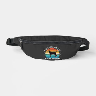 Bluetick Coonhound Retro Zonsondergang Hond Heuptasje